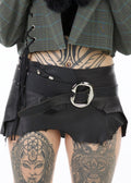 Nappa Leather Layering Skirt