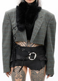 Cropped Karo Blazer