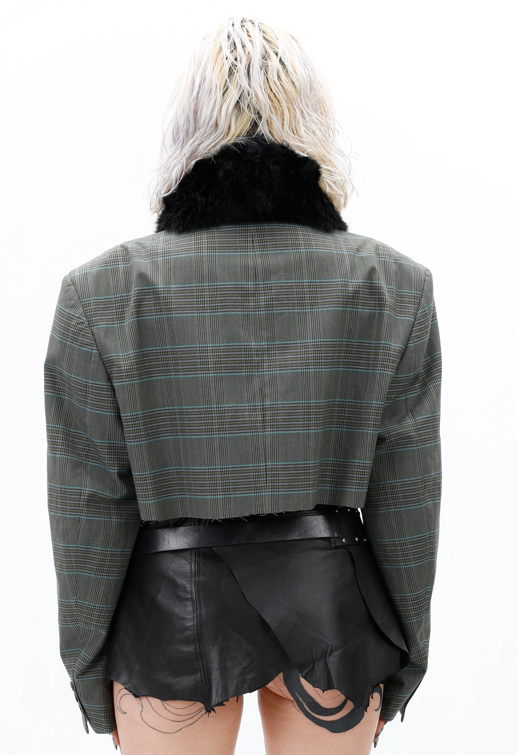Nappa Leather Layering Skirt
