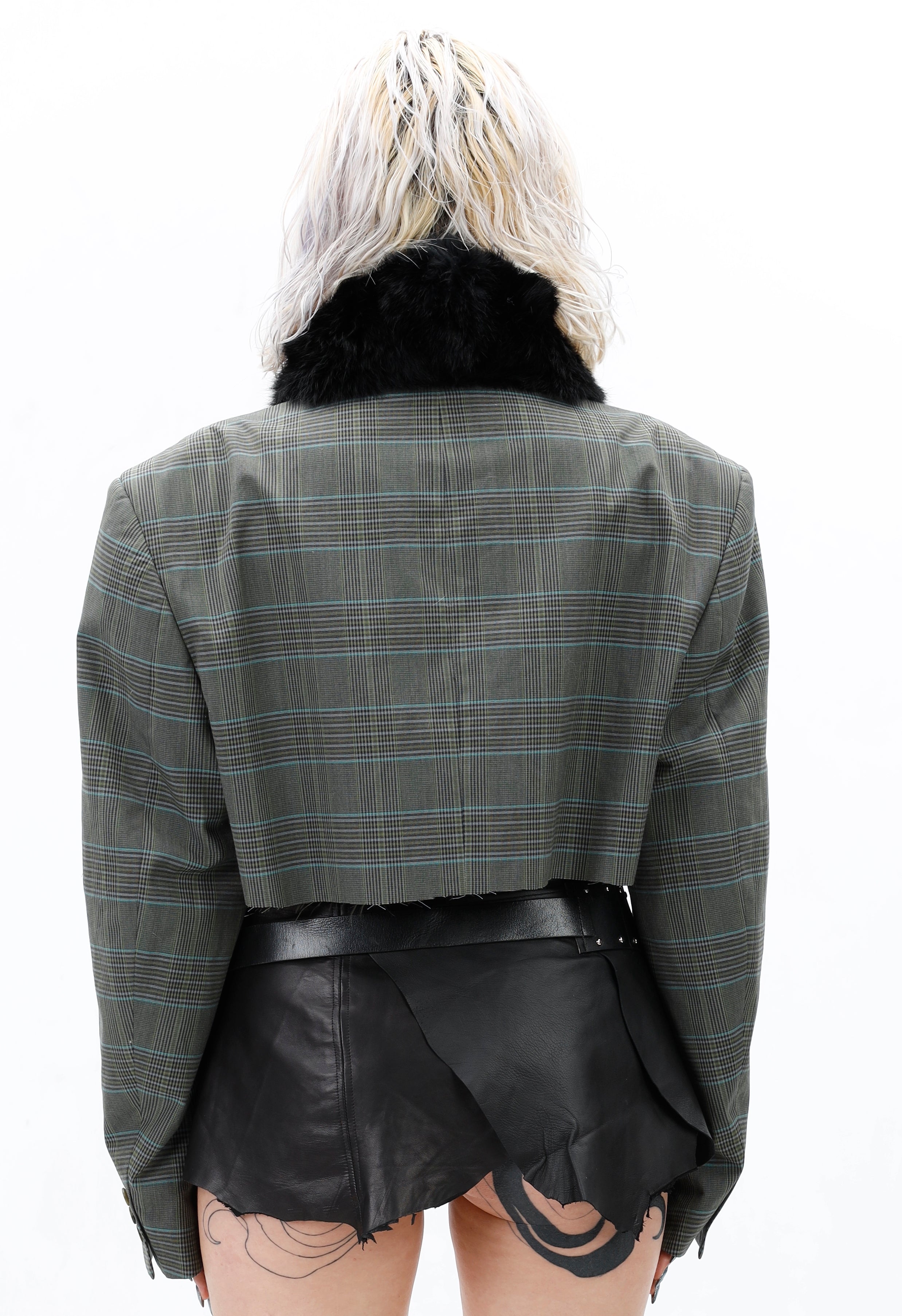 Nappa Leather Layering Skirt