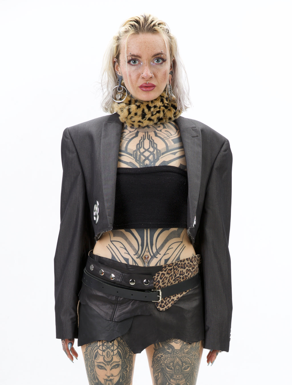 Leo Leather Layering Skirt