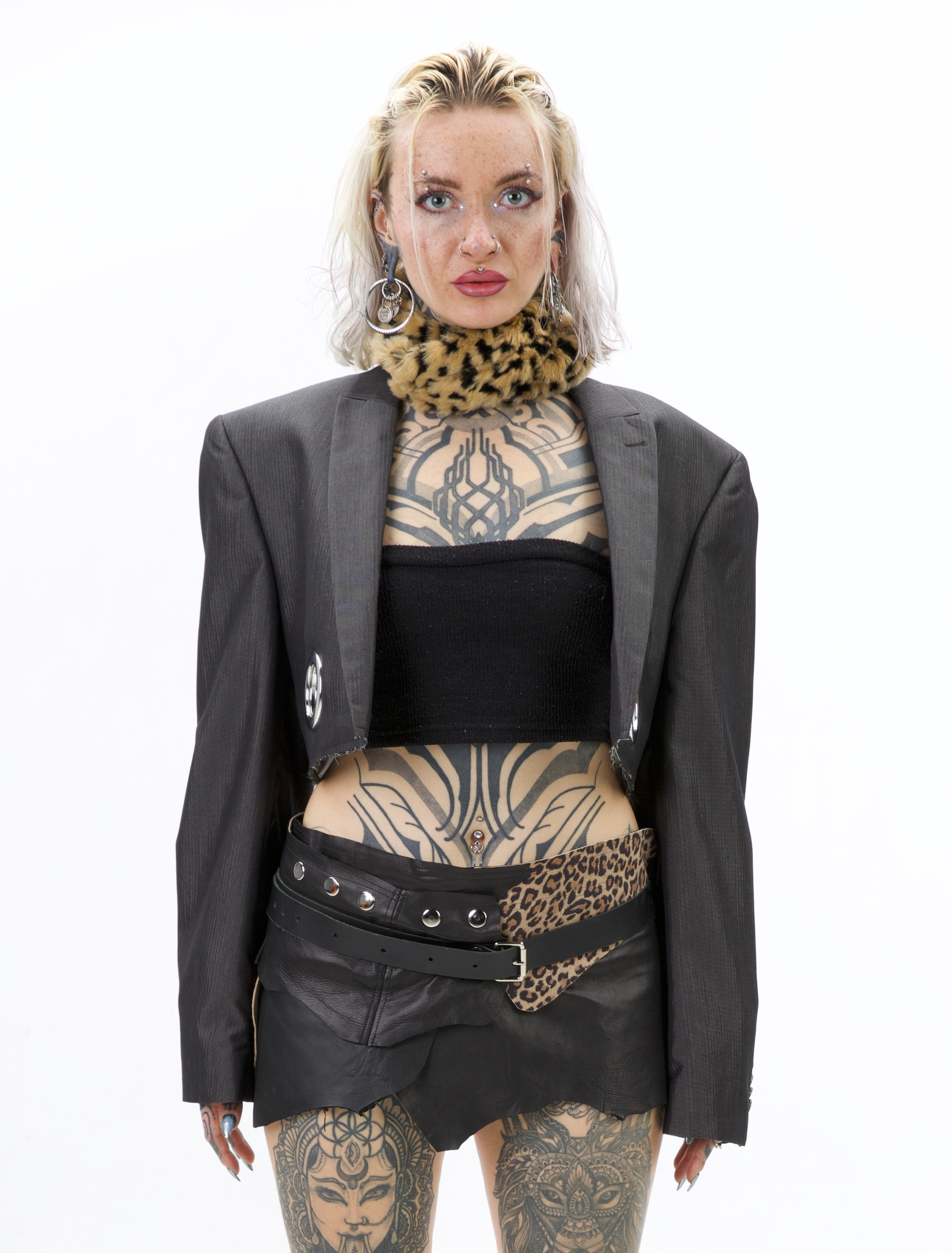 Leo Leather Layering Skirt