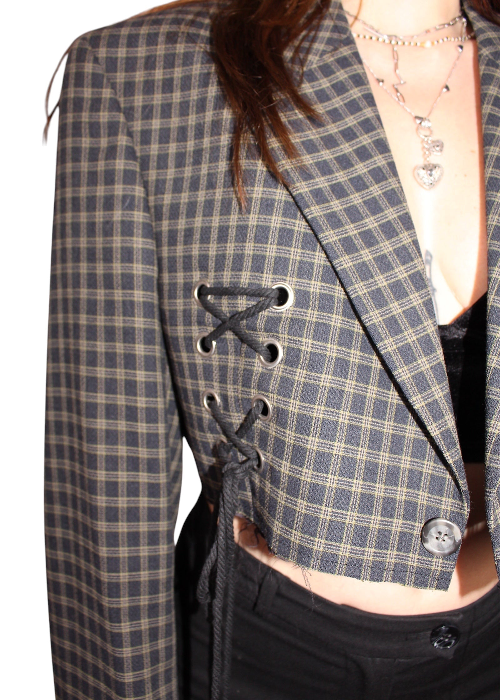 Checkered Blazer