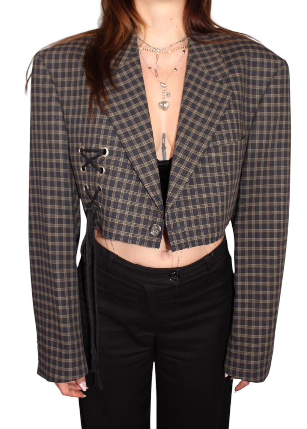 Checkered Blazer