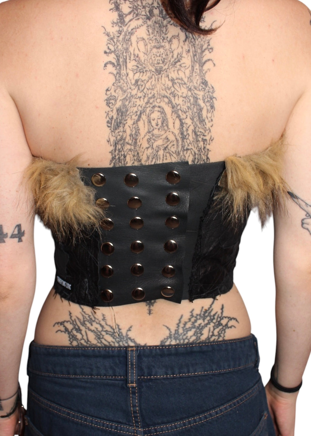 Leather Fur Top