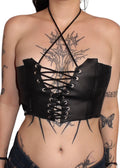 Corsagen Leather Top