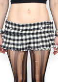 Black’n White Checkered Hip Skirt