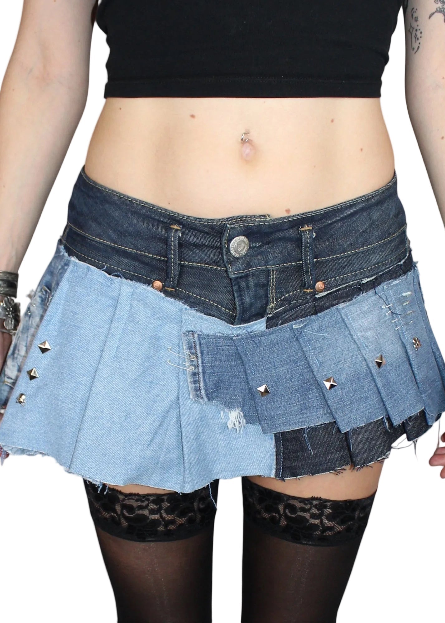 Blue Denim Layering Skirt